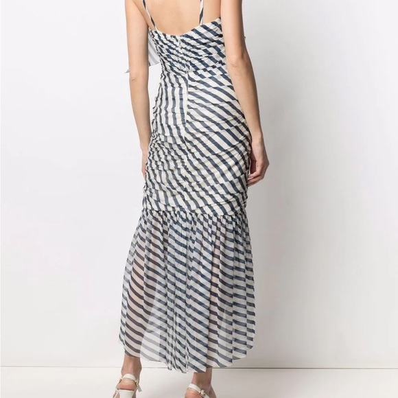 Chanel 2008 Resort Collection Silk Stripe Midi Dress - Picture 4 of 9